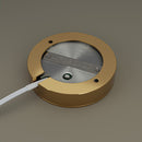 2R25-1224V-6CCT-Gold Round Cabinet Light 12-24V 2.7W selectable 6CCT