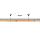 20M(65.6ft) Indoor LED Strip COB, 24V 2(w/ft) 143(Lm/ft) 480(LEDs/m) CCT(3K)