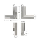 Showcase LED Channel 90degree Joiner - Type 35 (1 PC)