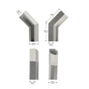 Showcase LED Channel 135degree Joiner - Type 35 (1 PC)