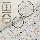 Flexible Addressable LED Backlight Sheet for behind Stone and Glass, 24V 100W RGB27