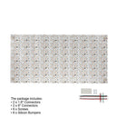 Flexible Addressable LED Backlight Sheet for behind Stone and Glass, 24V 100W RGB27