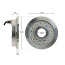 Submersible Spotlight (Underwater) 3000K 24V 28.8W, SUBF-24-24V-3K