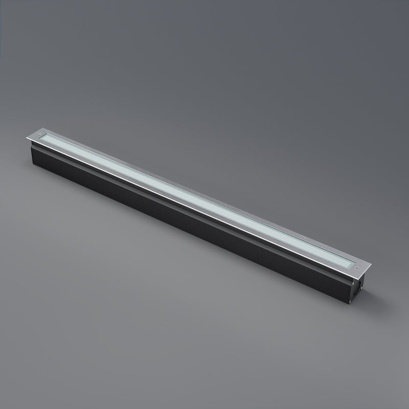 40-inch Outdoor Linear Recessed LED Inground Light 24V 26.5W 3000K, I-LIN-4F-30-24V-3K