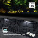 7 inch Landscape Retaining Wall Light, 12V 2W 5000K(Daylight)