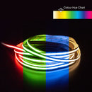 5M(16.4ft) Indoor LED Strip COB, 24V 6.6(w/ft) 896(LEDs/m) RGBW Gold PCB RGB30K