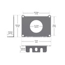 Power Supply Metal Enclosure box Endcaps (1 Pairs)