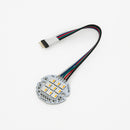 9 SMD 5050 LED Flat Round PCB, 12V 4W RGBW