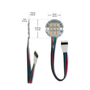 9 SMD 5050 LED Flat Round PCB, 12V 4W RGBW