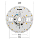 5 inch Round Disc ZEGA LED Module 120V 20W 3500K(Mid-Warm White), DIS 05-020W-935-120-S3-Z1B