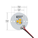24V Flat Round PCB 2 SMD Dimmable Constant Voltage LED Module 5W 3000K(Warm White) (Copy)