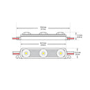 LED Backlighting for sign, 110V 1.5W/pcs 3 LEDs, 6000K (Pack of 50)