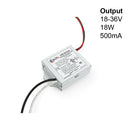 EVT-C18-0500-T-36V Constant Current Triac Dimming LED Driver, 500mA 18-36V 18W
