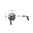 12V Round PCB Dimmable Constant Voltage LED Module 3W 3000K(Warm White)