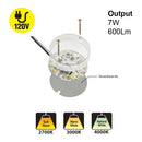 2 inch Round Disc ZEGA LED Module 120V 7W CCT(2.7K, 3K, 4K), DIS 02-007W-930-120-S1-Z1A