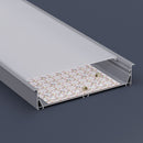 Type 306, extra large channel with lips Light Fixture for LED Sheets, 3Meters (118inches)