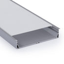 Type 306, extra large channel with lips Light Fixture for LED Sheets, 3Meters (118inches)