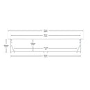 Type 306, extra large channel with lips Light Fixture for LED Sheets, 3Meters (118inches)