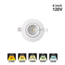 Votatec 4″ Gimbal Slim -5 way CCT VO-GRP4W10-120-D-5WAY 120V 10W CCT(2.7K, 3K, 3.5K, 4K, 5K)