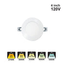 Votatec 4″ Slim Panel 5 Way CCT -Wet Location VO-RP4W10-120-D-5WAY 120V 10W CCT(2.7K, 3K, 3.5K, 4K, 5K)