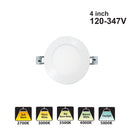 Votatec 4″ Slim Multi-Voltage 5Way CCT VO-RP4W10-347-D-5WAY 120-347V 10W CCT(2.7K, 3K, 3.5K, 4K, 5K)