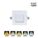 Votatec 4″ Slim Square Panel 5way CCT VO-SP4W12-120-D-5WAY 120V 12W CCT(2.7K, 3K, 3.5K 4K, 5K)