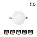 Votatec 4″ Round Indirect Downlight – 5Way CCT Adjustable VO-INDRP4W12-120-D-5WAY 120V 12W CCT(2.7K, 3K, 3.5K, 4K, 5K)