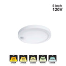 Votatec 5″ PIR Slim Flush Mount – 5CCT Adjustable VO-RP5W8-120-5WAY-PIR 120V 8W CCT(2.7K, 3K, 3.5K, 4K, 5K)