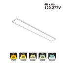 Votatec 4' x 6″ Linear Flush Mount 5Way CCT PS15120-AL05-40W277-5CCT, 120-277V 20W/30W/40W ADJ, CCT(2.7K, 3K, 3.5K, 4K, 5K Adjustable)