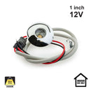 Small Round LED Recessed Lights C1006 12V 1W Round Oval - Warm White