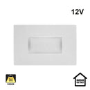 P103-WH-3000K Single Gang Low Voltage LED Step Light 2W 12V 3000K(Warm White)