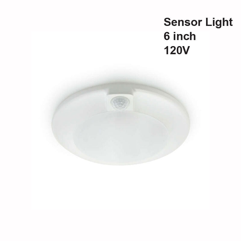 6 inch flat Panel Ceiling light with Occupancy PIR Motion Sensor, 120V 15W 3000K(Warm White)