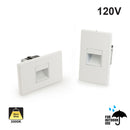 ST-1025 Rectangular LED Step Light with Horizontal and Vertical Orientation, 120V 2.5W 3000K(Warm White)