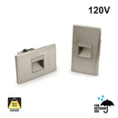 ST-1025 Rectangular LED Step Light with Horizontal and Vertical Orientation, 120V 2.5W 3000K(Warm White)