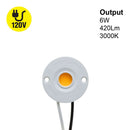COB Paragon LED Module 120V 6W 3000K(Warm White), CDAC-20-30135-120V-30 with H42135AC LED Holder, IP20