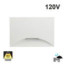 ST0130KWH LED Step Light Horizontal White, 120V 5W 3000K(Warm White)