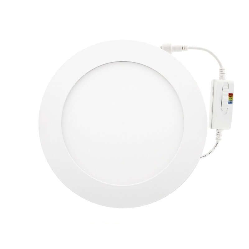 6 inch Round Ultrathin Recessed Ceiling Flat Panel  Light LED-6-S12W-1224V-5CCTWH, 12V~36V 12W 5CCT