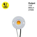 COB Paragon LED Module Light 120V 11W 880Lm 2700K(Soft White), CBAC-42-36185-120V-27 with H48185 LED Holder, IP20