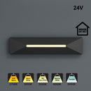 4 inch Linear Step Light 24V 0.6W CCT(2.7K, 3K, 3.5K, 4K, 5K) Black