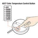 2R25-1224V-6CCT-Black Round Cabinet Light 12-24V 2.7W selectable6CCT