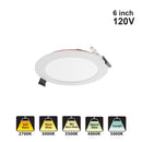 Votatec 6″ Slim Panel Fire Rated – 5 Way CCT VO-RP6W13-120-D-5WAY-FR 120V 13W CCT(2.7K, 3K, 3.5K, 4K, 5K)