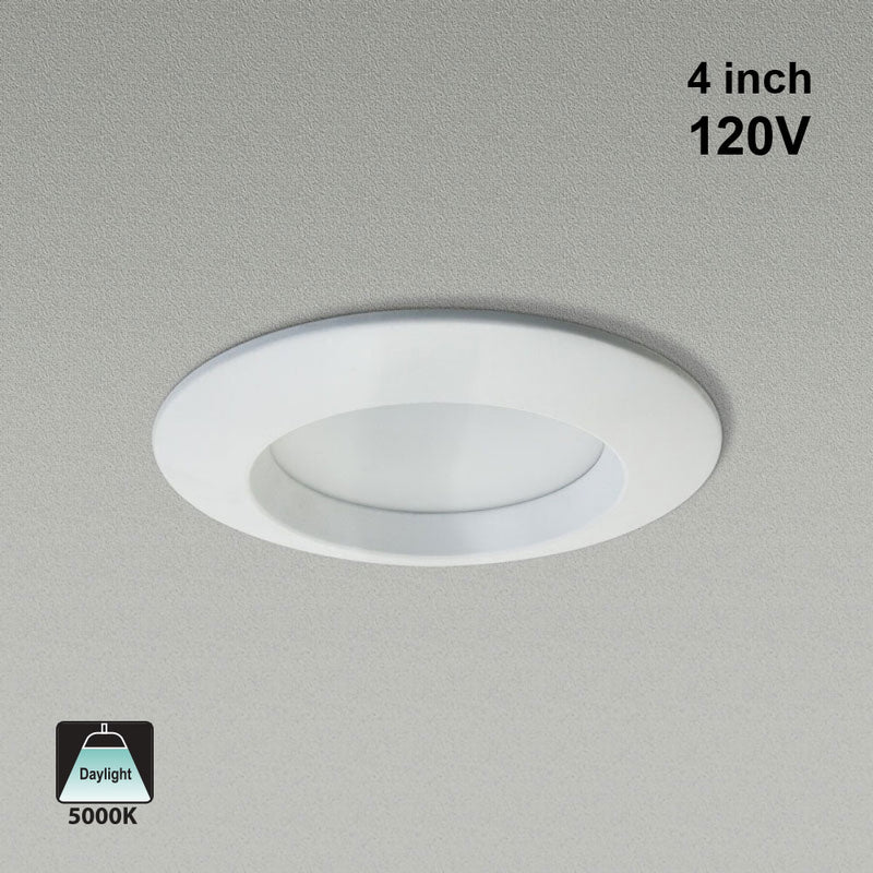 4 inch LED Retrofit Downlight EZ-D105-4, 120V 9W 5000K(Daylight), lightsandparts