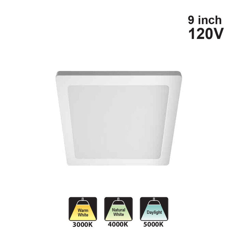 Votatec 9″ Slim Flush Mount – 3Way CCT HM05-PS9-18W120-3CCT 120V 18W CCT(3K, 4K, 5K)