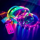 SPI (Digital) LED Strip Kit 3M(9.8ft) Indoor LED Strip WS2811, 12V 1.8(w/ft) 750(Lm/ft) 30(LEDs/m) Addressable(WS2811) RGB