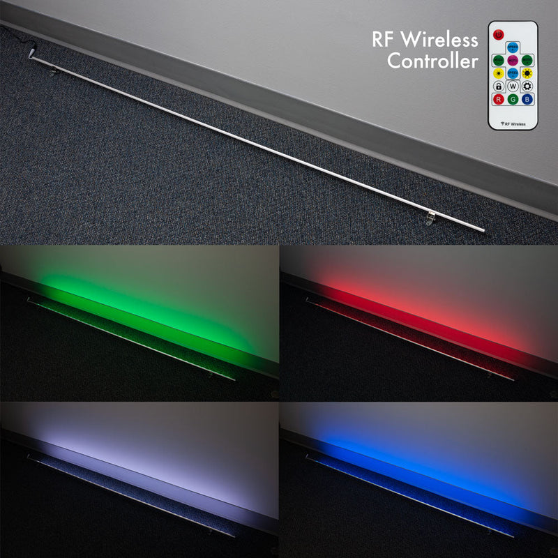 VBD-S55-DRGB-5 Linear Fixture with Addressable RGB LED Strip, 12V 5ft, gekpower