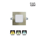 Votatec 4″ Slim Square Panel 3way CCT VO-SP4W12-120-D-3WAY 120V 12W CCT(3K, 4K, 5K)