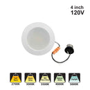 Votatec 4″ Retrofit Downlight – 5CCT Adjustable VO-RR4W9-120-D-5way 120V 9W CCT(2.7K, 3K, 3.5K, 4K, 5K)