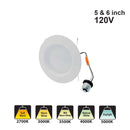 Votatec 5″ & 6″ Retrofit Downlight – 5CCT Adjustable VO-RR56W14-120-D-5Way 120V 14W CCT(2.7K, 3K, 3.5K, 4K, 5K)