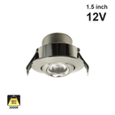RD24-3W-30K-BN Round Downlight / Ceiling Light, 12V 3W Brushed Nickel