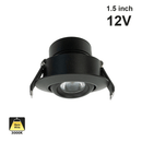 RD24-3W-30K-BK Round Downlight / Ceiling Light, 12V 3W Black